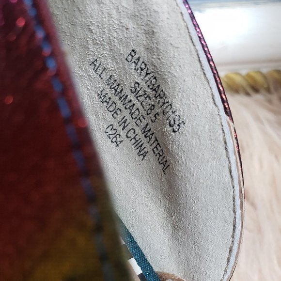 BETSEY JOHNSON RAINBOW POINTED TOE BOW HEELS -VARIETY - Picture 5 of 6